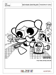 Powerpuff Girls boyama sayfaları